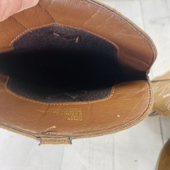 Cinak Women CO87 Microfiber Fabric Maya Design Pull On Cowboy Boots Size 6.5 M - Picture 8 of 13